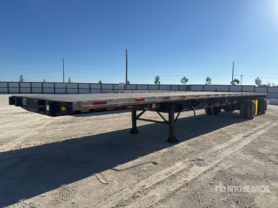 2010 Direct DT48CTWSAW-P 48 ft T/A Spread Axle Flatbed Trailer