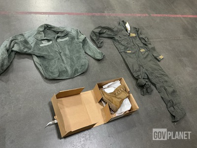 (7) Cold Weather Jackets, (6) Pairs of Flyer’s Coveralls & Assorted Items