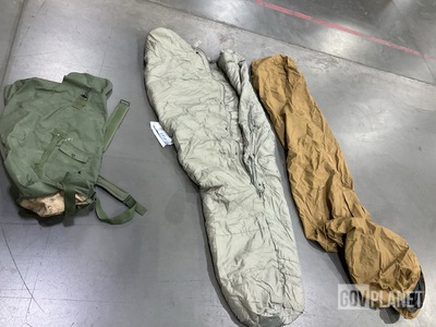 (26) Duffel Bags, (15) Sleeping Bags, (3) Bivy Covers & Assorted Items