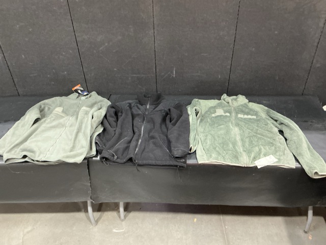 (15) Cold Weather Jackets, (6) Cold Weather Shirts & Assorted Items