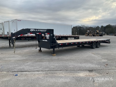 2024 Hillcrest 159255SG 30 ft T/A Gooseneck Flatbed Trailer