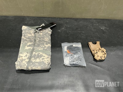 (12) Flame Resistant Vests, (13) Individual Holsters & Assorted Items