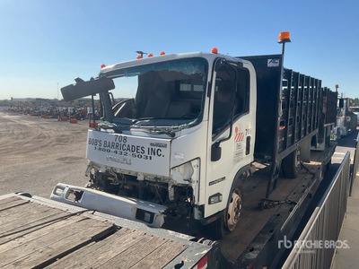 2018 Isuzu NPR 4x2 Flatbed Truck (Inoperable)