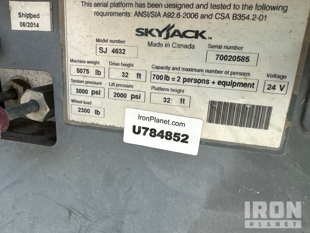 ELEVADOR TIJERA 2014 SKYJACK SJIII4632