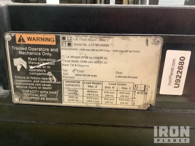 MONTACARGAS 2007 HYSTER H60