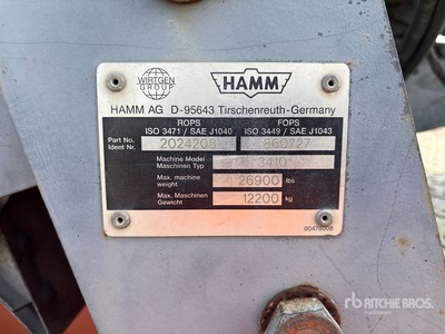 Hamm 3410P Smooth Drum Compactor