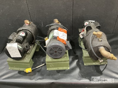 (3) US Motors EU11 Commercial Duty Pump Motors