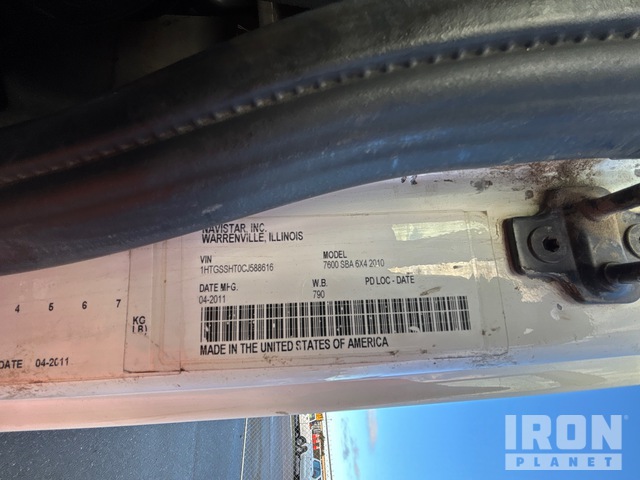 CAMIóN CHASIS 2012 INTERNATIONAL 7600