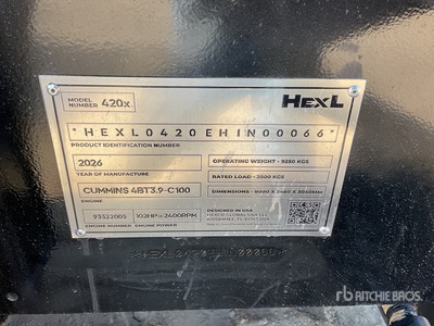 2026 HEXL 420X Super 4x4 Retroexcavadora (Unused)