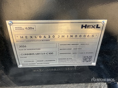 2026 HEXL 420X Super 4x4 Graaflaadmachine (Unused)