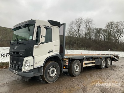 2022 Volvo FM 420 8x2 Plant Plant body with ramps Flatbed Truck