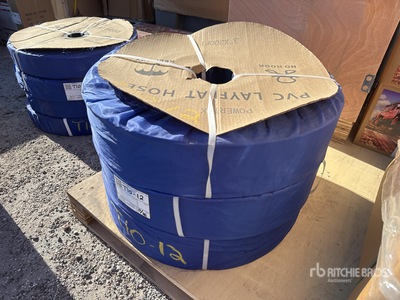 Quantity of (3) 2024 Powertek 3"-300FT Water Hose (Unused)