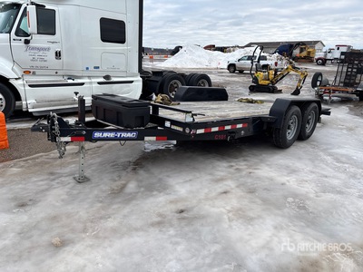 2019 Sure-Trac 18 ft T/A Remorque à plateau basculant