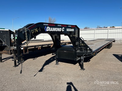2024 Diamond C Road Clipper 40 ft T/A Gooseneck Apparatuur aanhangwagen