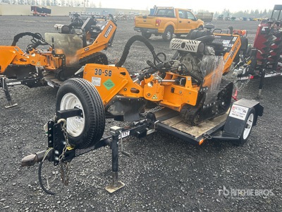 2021 Barreto E30SGB Walk Behind Stump Grinder w/2021 Barreto Trailer