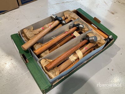 Quantity of (24) 1 1/2 Ball Pein Hammers (Unused)