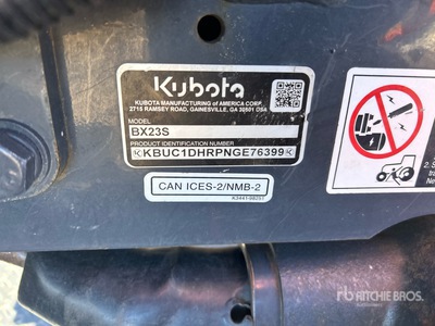 Kubota BX23S 2WD Ciągnik użytkowy