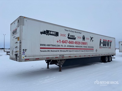 2022 Utility 53 ft x 102 in T/A Van Trailer