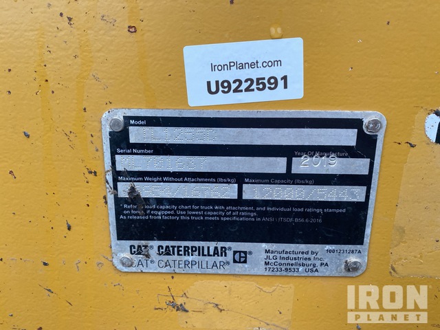 MANIPULADOR 2019 CATERPILLAR