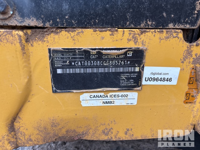 EXCAVADORA 2022 CATERPILLAR 308CR