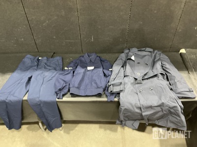 (5) All-Weather Coats, (56) Pairs of Men’s Trousers & Assorted Items