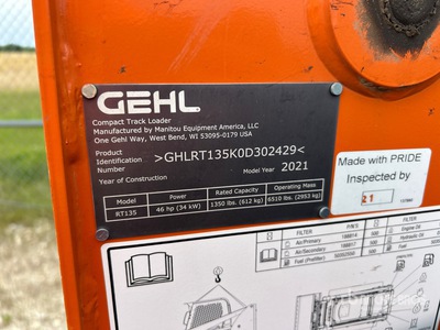 Gehl RT135 Compact Track Loader
