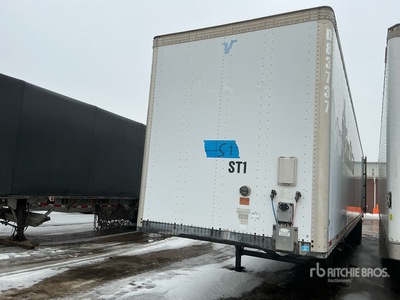 2012 Vanguard 53 ft x 102 in T/A Van Trailer