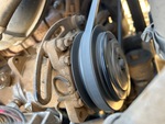 Engine with A/C Compressor