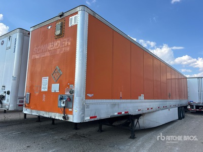 2012 Wabash 53 ft x 102 in T/A Van Trailer