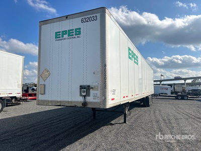 2012 Wabash DVCVHPC 53 ft x 102 in T/A Van Trailer