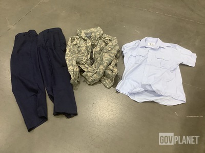 (25) Wet Weather Jackets, (17) Pairs of Trousers, (45) Shirts & (19) Duffel Bags