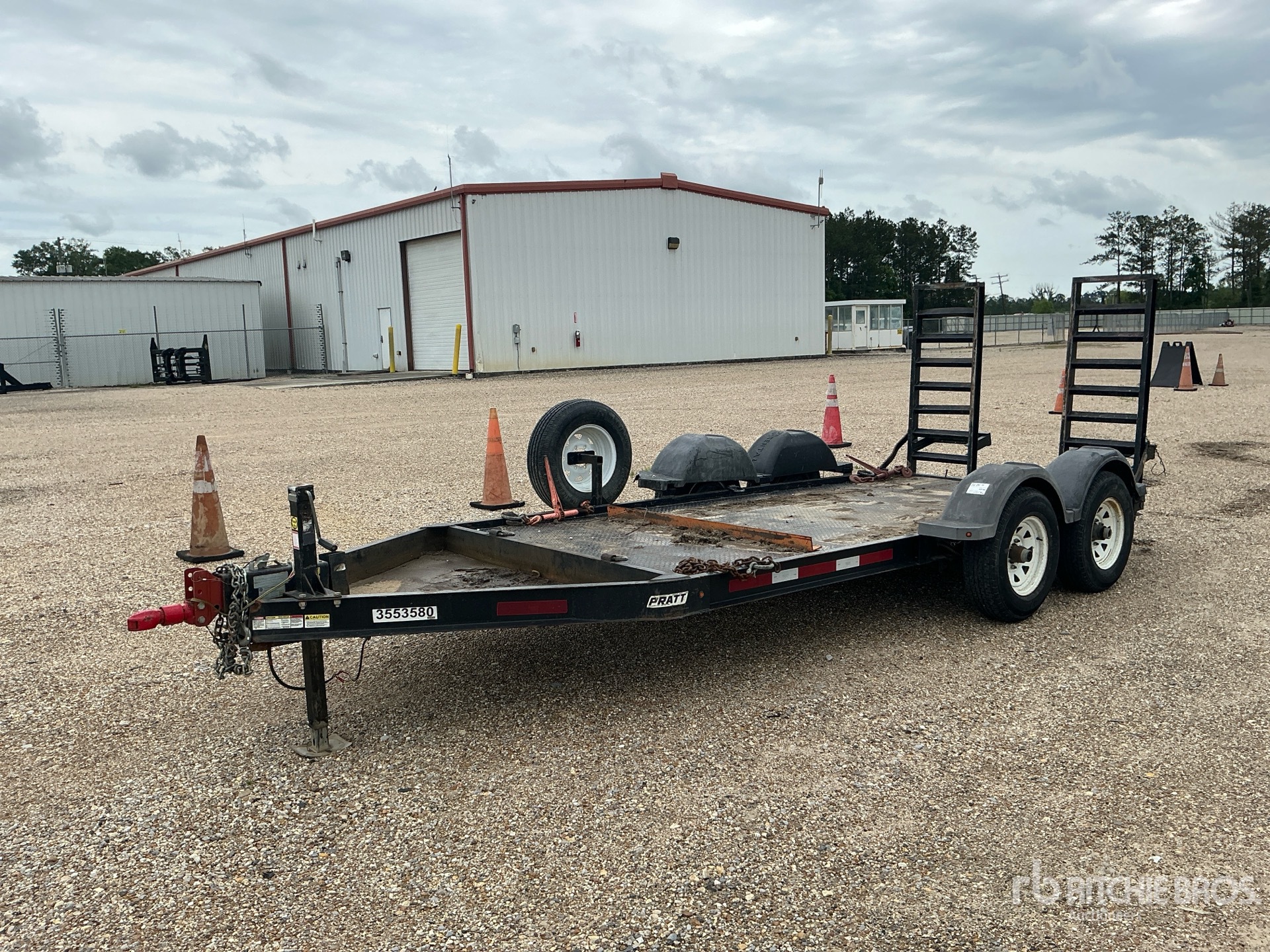 2019 Pratt 14 ft T/A Equipment Trailer