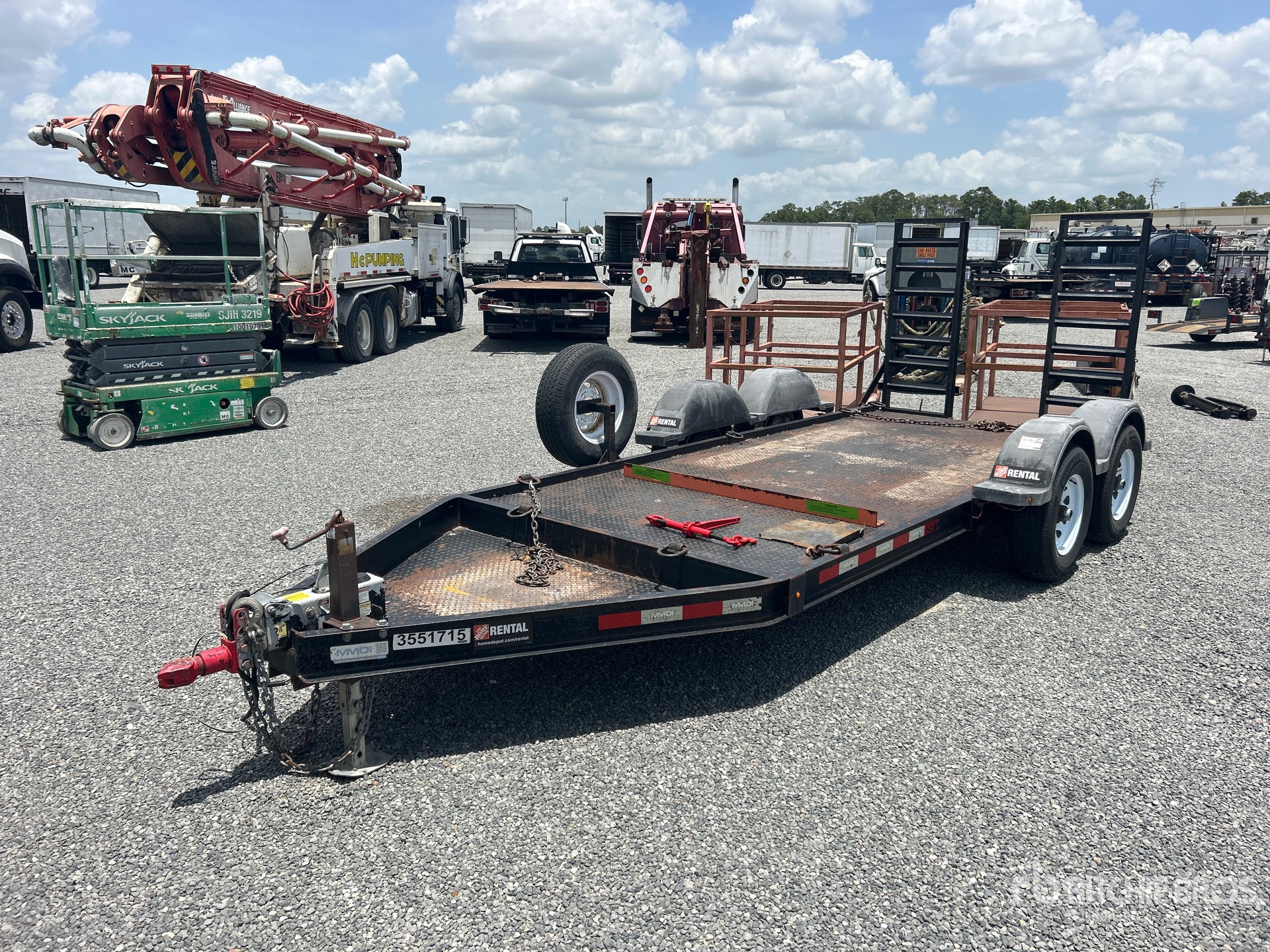 2019 MMDI 14 ft T/A Equipment Trailer