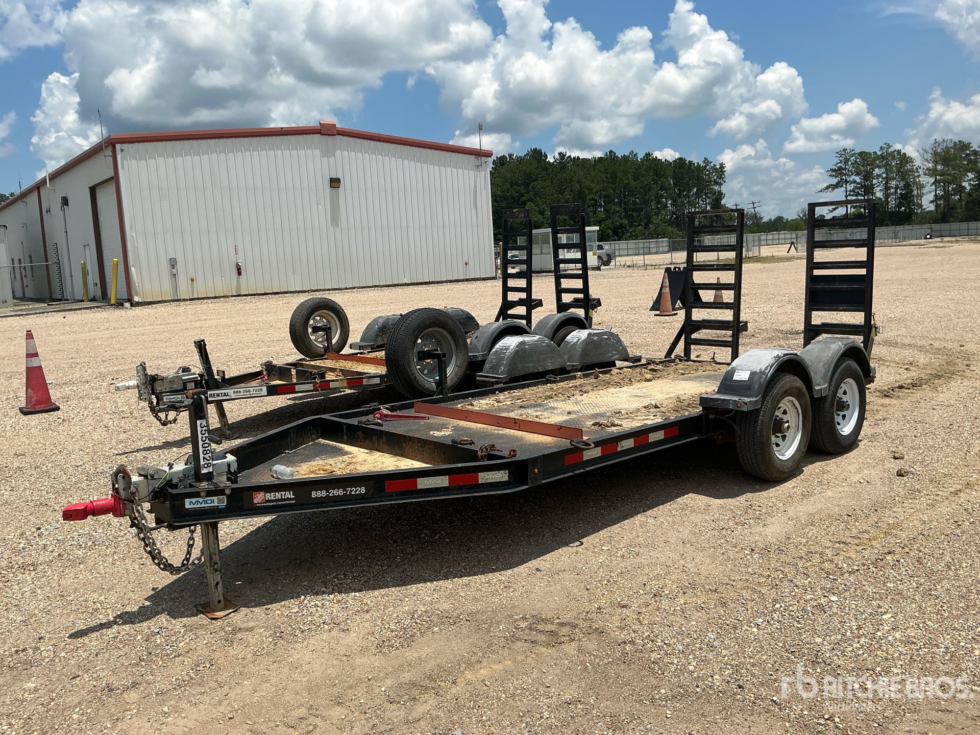 2019 MMDI 614SLTD 14 ft T/A Equipment Trailer