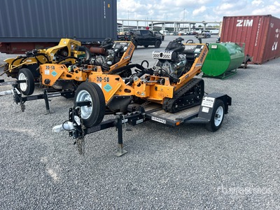 Barreto E30SGB Tracked Stump Grinder w/ Barreto Tilt Trailer