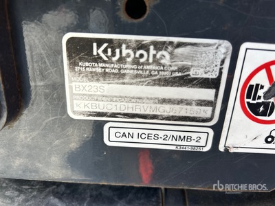 2021 Kubota BX23S 4WD Utility Tractor