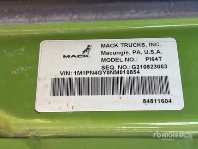 2022 Mack Pinnacle 6x4 3-Achs Sattelzugmaschine