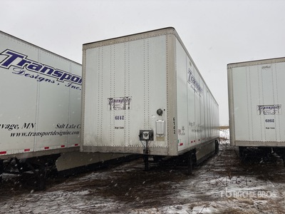 2012 Wabash 53 ft x 102 in T/A Van Trailer