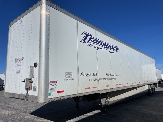 2017 Wabash DVCVHPC 53 ft x 102 in T/A Van Trailer