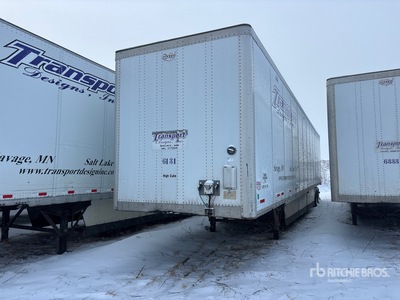 2012 Wabash 53 ft x 102 in T/A Van Trailer