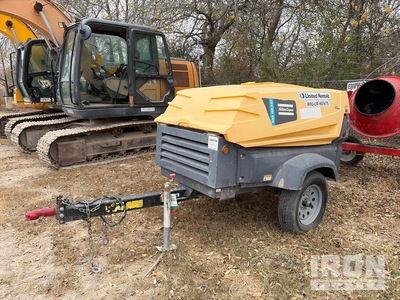 2018 Atlas Copco XAS185 KD7T4 UR-7 CW 185 cfm Mobile Compresor de aire