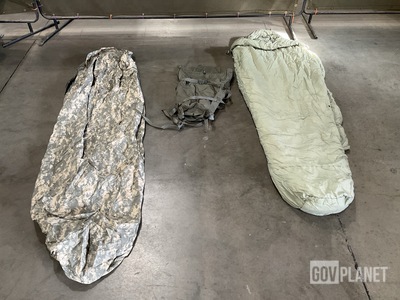 (6) Sleeping Bags, (4) Bivy Covers, (89) Stuff Sacks & Assorted Items
