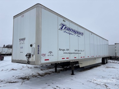 2012 Wabash 53 ft x 102 in T/A Van Trailer