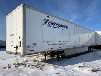 2012 Wabash 53 ft x 102 in T/A Van Trailer