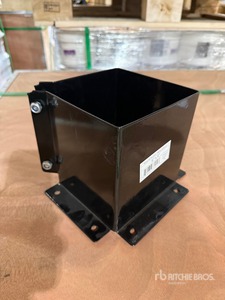 Quantity of (100) 6x6 AS Steel Black Base Supports
