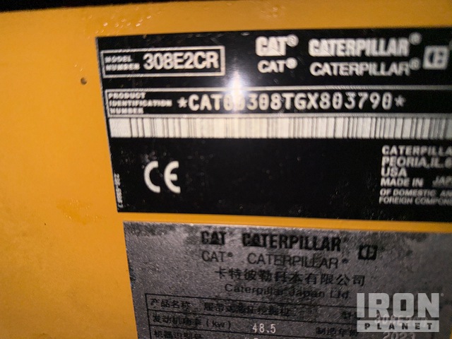 EXCAVADORA 2023 CATERPILLAR 308E2CR