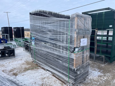 Quantity of (6) 2026 Suihe NG-20D-6 19 ft 2 in x 7 ft 5 in Wrought Iron Bi-Parting Einfahrtstor (Unused)