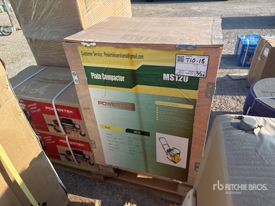 2023 Powertek MS120 Vibratory Plate Compactor (Unused)