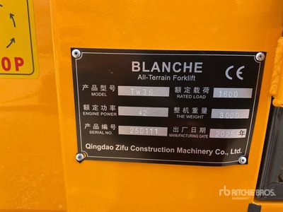 2025 BLANCHE TW36 Wheel Loader (Unused)