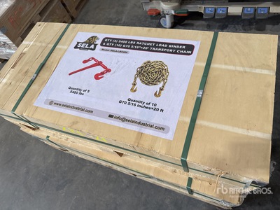 Quantity of (15) LB5400 Ratchet Binder and Chains (Unused)